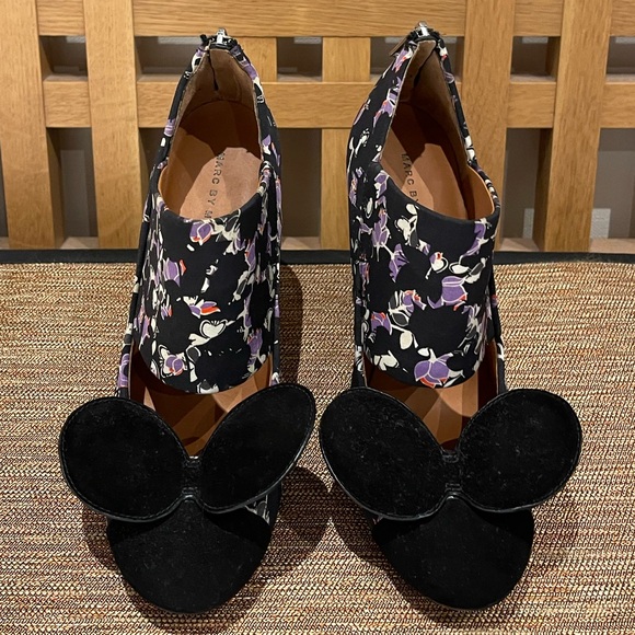 Marc By Marc Jacobs Shoes - Marc By Marc Jacobs Suede Toe Tip With Printed Fabric Retro Style Shoes Size 8